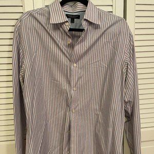 Pin-striped Banana Republic Slim Fit Button Down